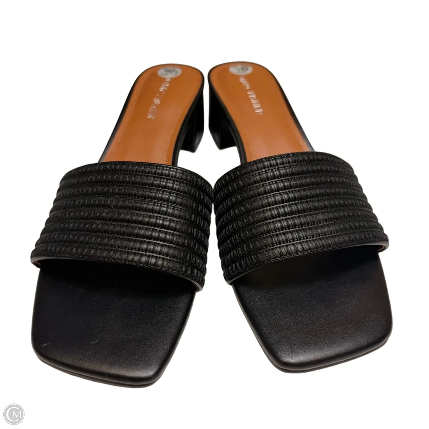 Sandals Heels Block By Marc Fisher In Black, Size: 9.5