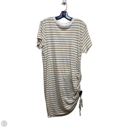 Dress Casual Short By Universal Thread In Brown & Cream, Size: L