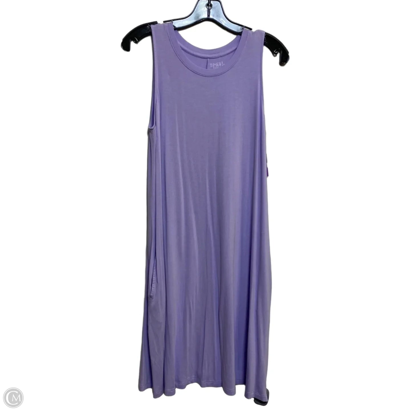 Dress Casual Short By Time And Tru In Purple, Size: M