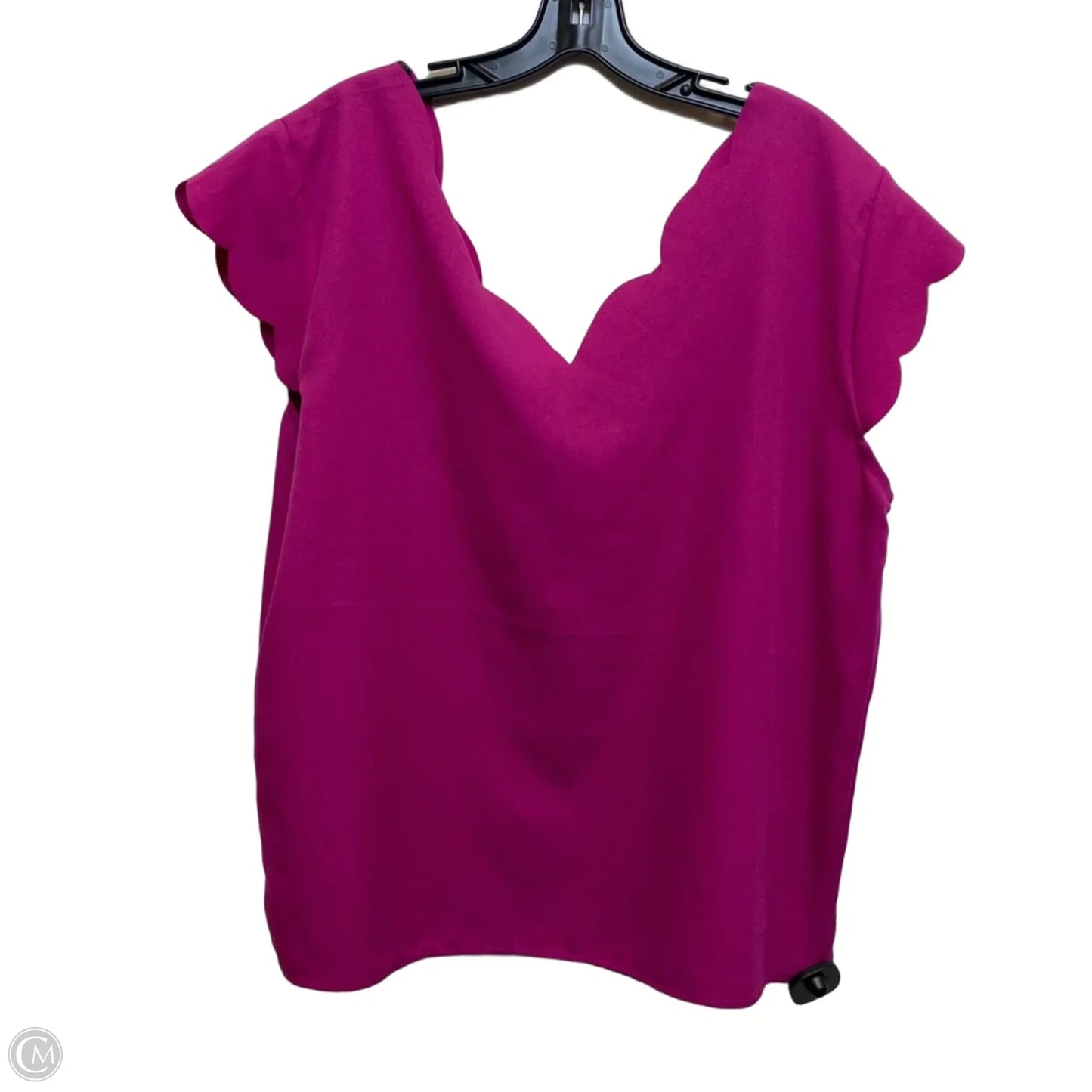 Top Sleeveless By Shein In Purple, Size: 2x