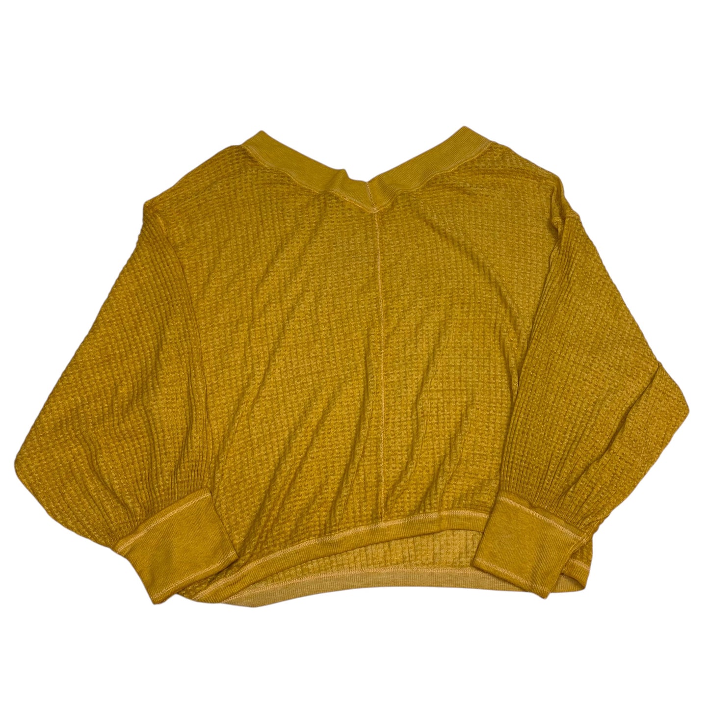 Top Long Sleeve By We The Free In Yellow, Size: Xl