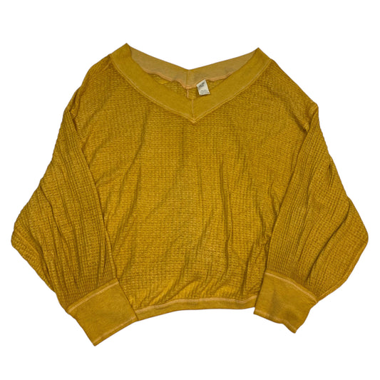 Top Long Sleeve By We The Free In Yellow, Size: Xl