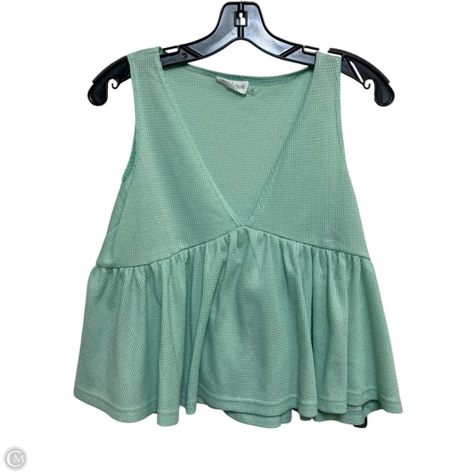 Top Sleeveless By Vestique In Green, Size: M