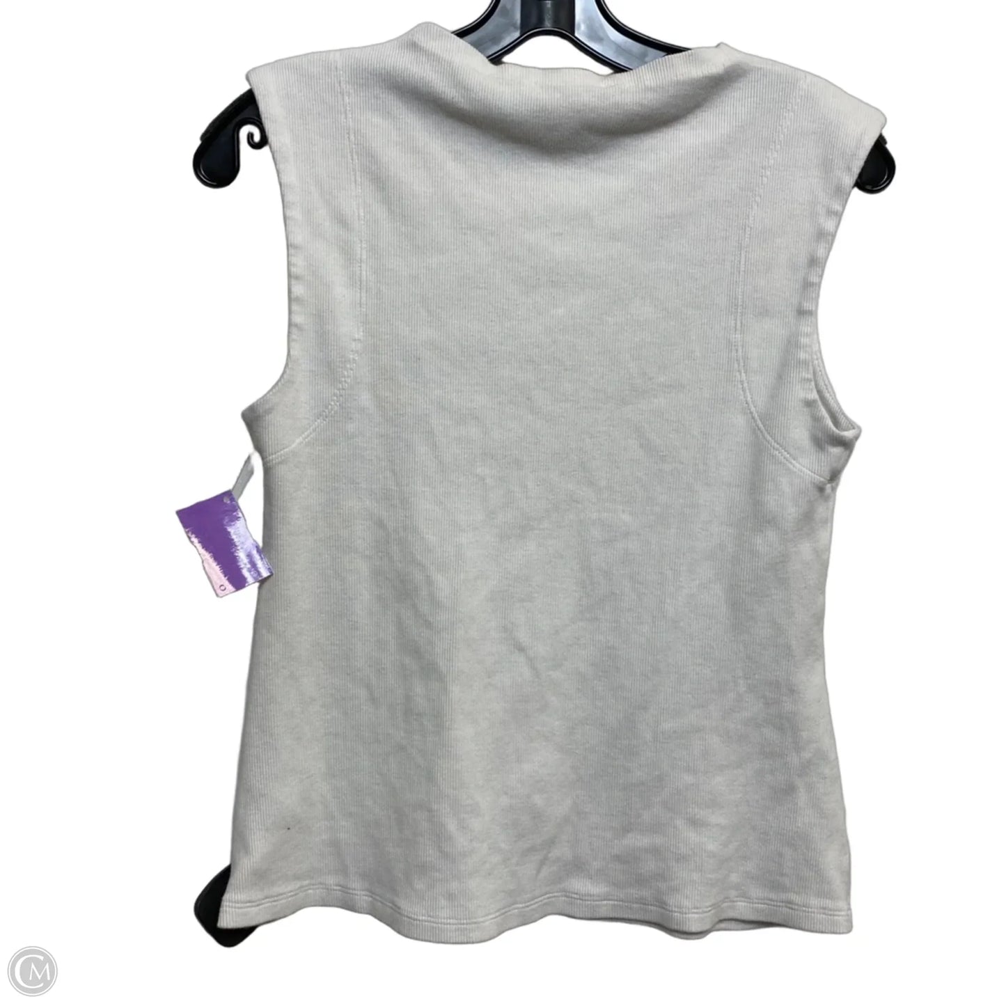 Top Sleeveless By Anthropologie In White, Size: M