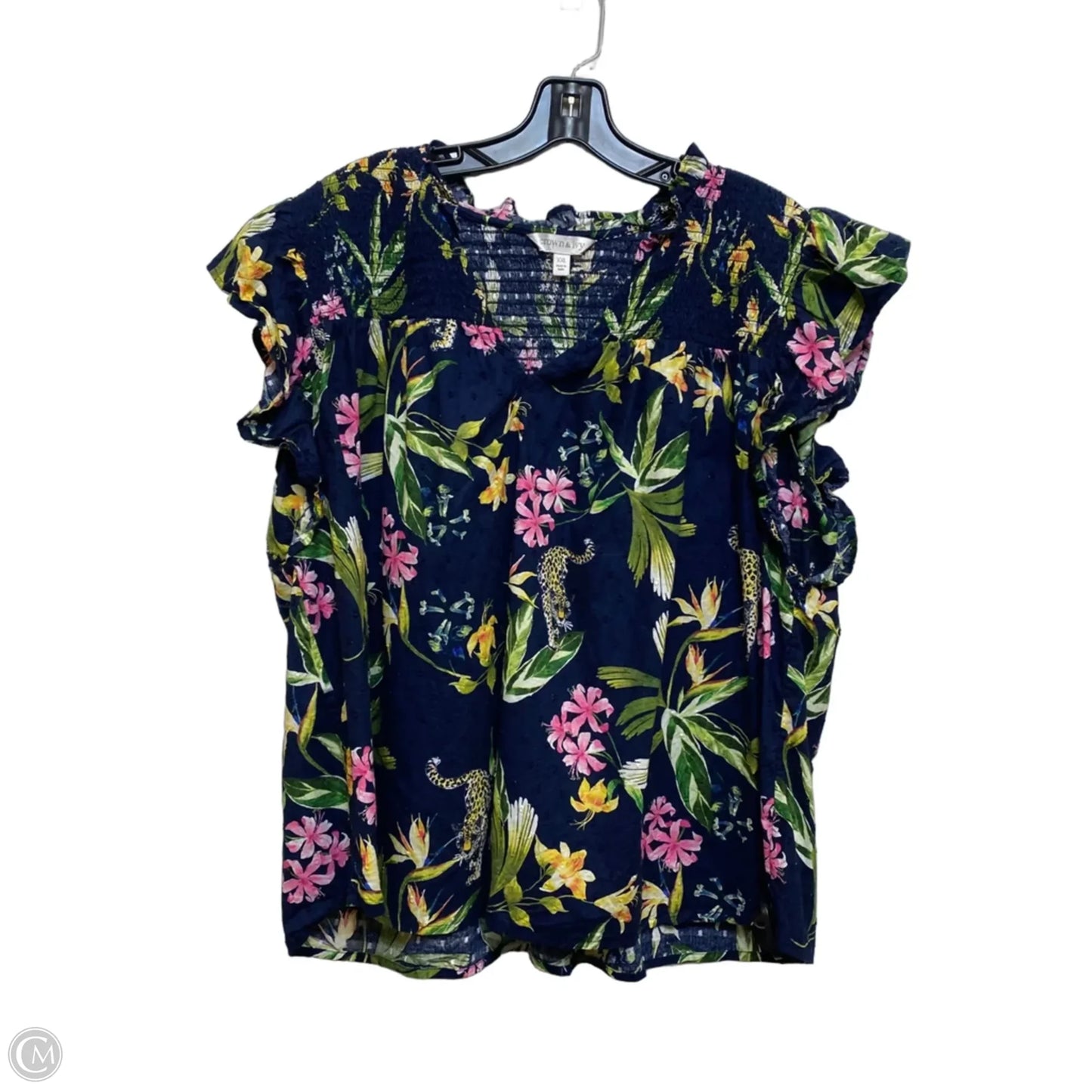 Top Sleeveless By Crown And Ivy In Blue, Size: Xxl