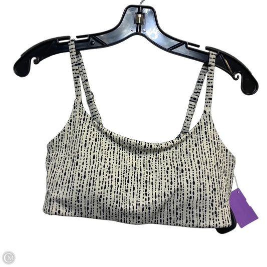 Athletic Bra By Athleta In Black & White, Size: M