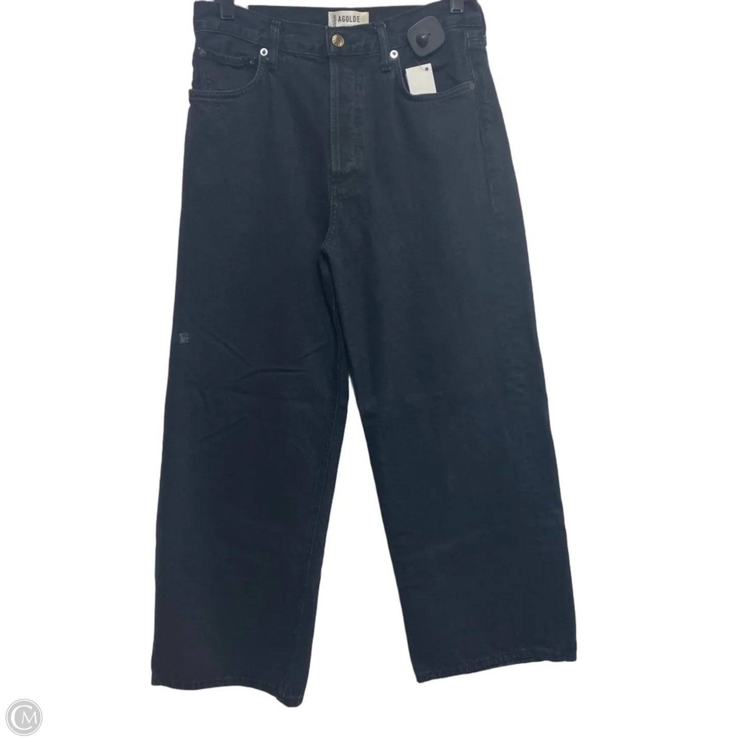 Jeans Designer By Agolde In Black Denim, Size: 6