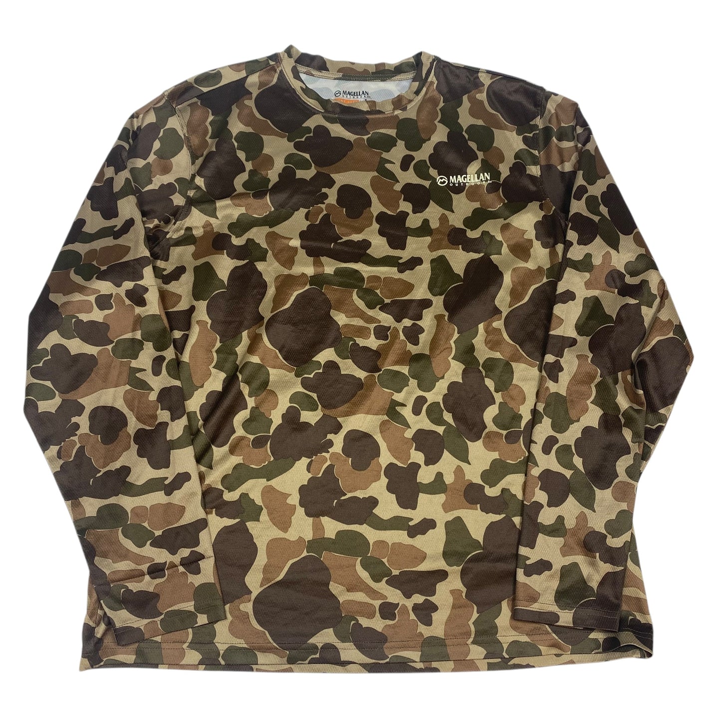 Athletic Top Long Sleeve Crewneck By Magellan In Camouflage Print, Size: L