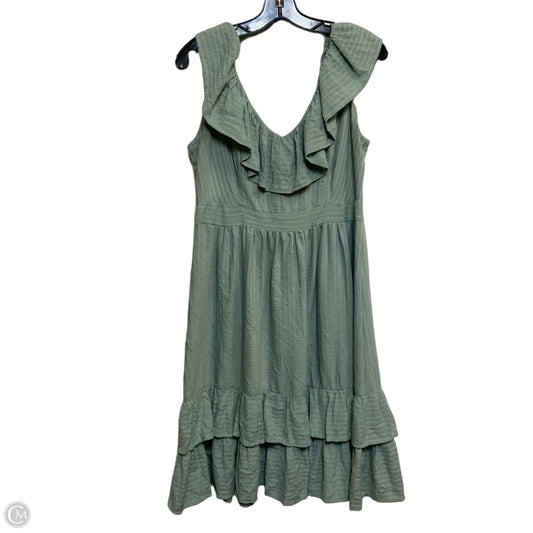 Dress Casual Short By Calvin Klein In Green, Size: M