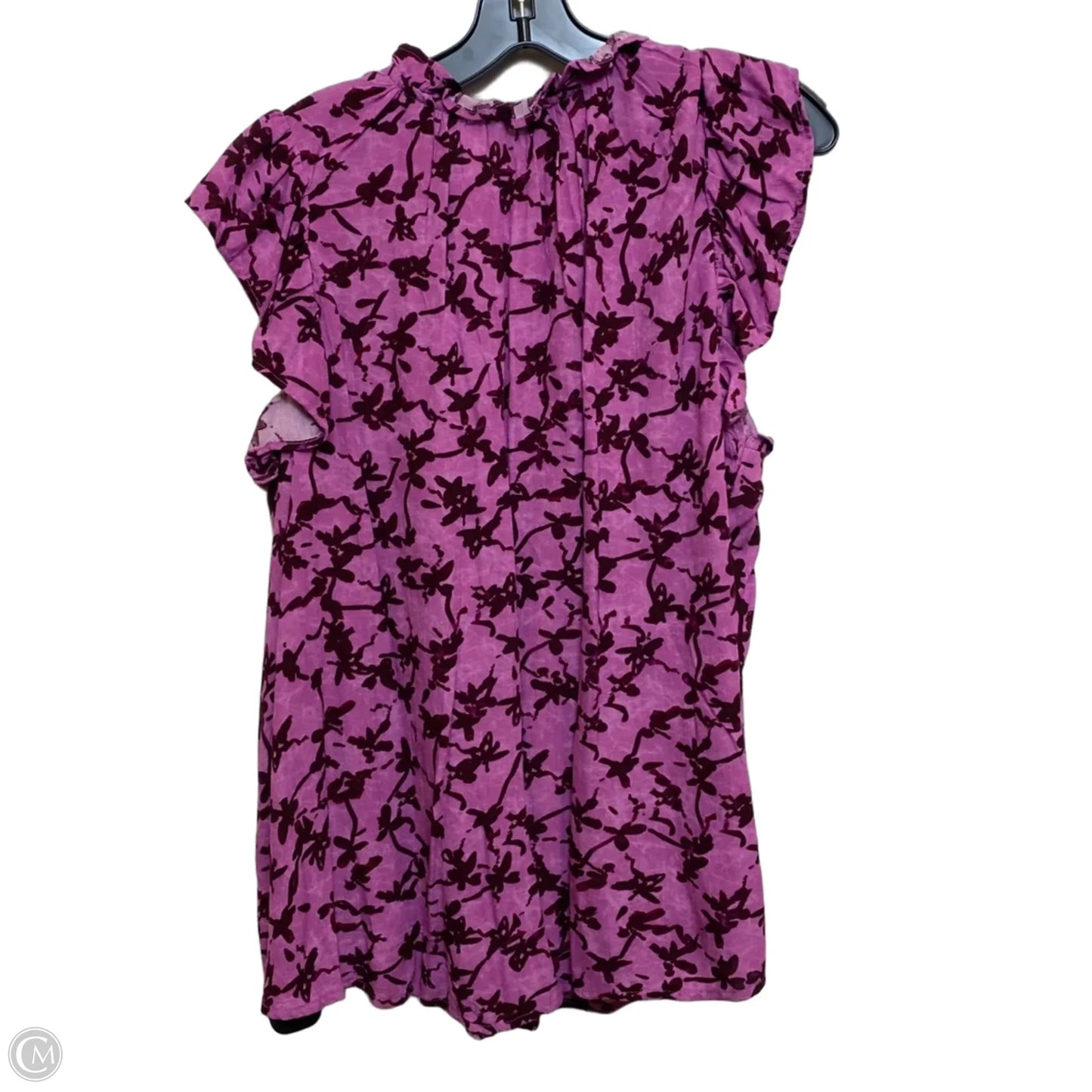 Top Sleeveless By Terra & Sky In Purple, Size: 2x