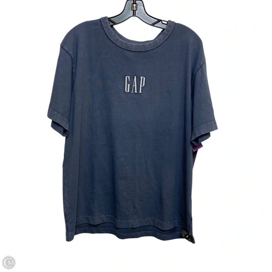 Top Short Sleeve By Gap In Blue, Size: L
