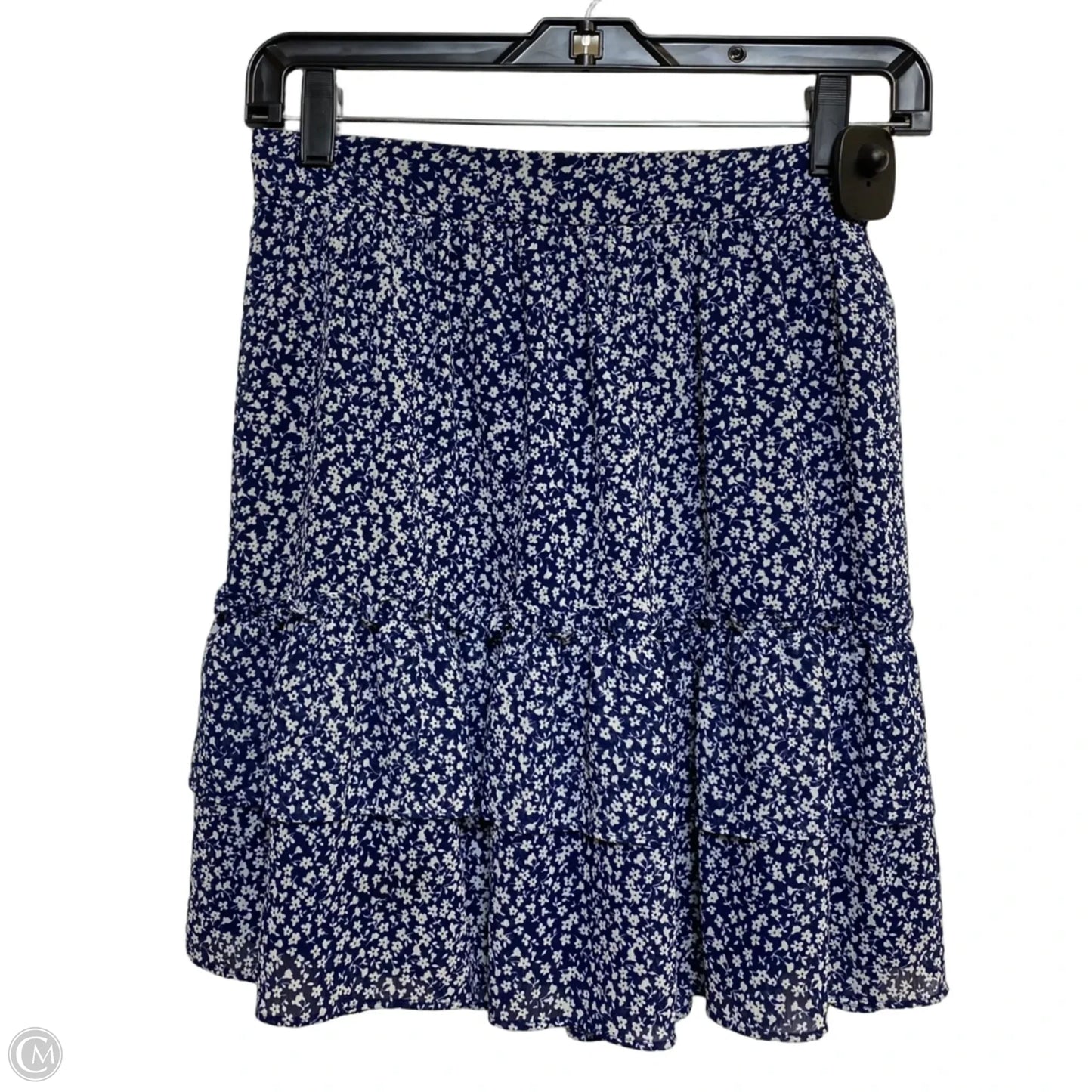 Skirt Mini & Short By J. Crew In Blue & White, Size: Xxs