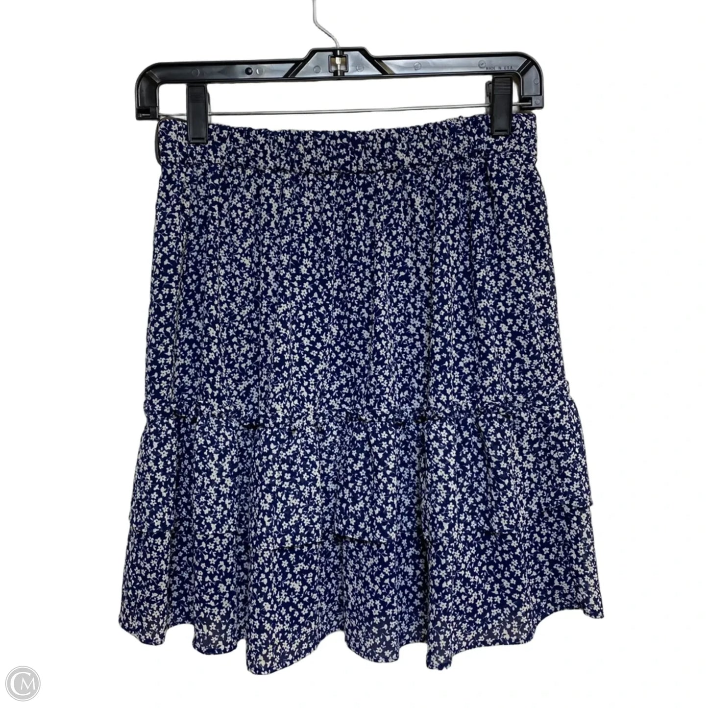 Skirt Mini & Short By J. Crew In Blue & White, Size: Xxs