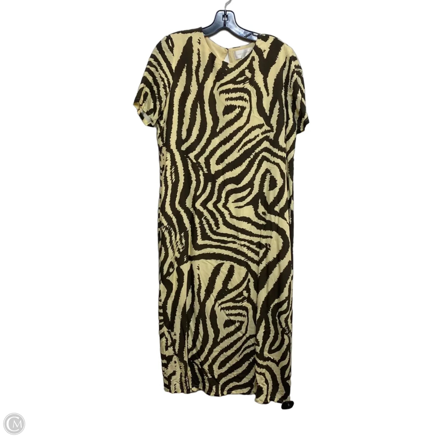 Dress Casual Midi By Corey Lynn Calter In Brown & Cream, Size: S