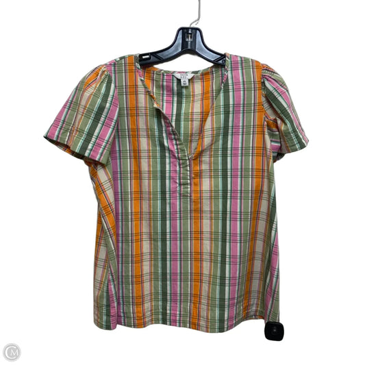Top Short Sleeve By Crown And Ivy In Green & Pink, Size: Sp
