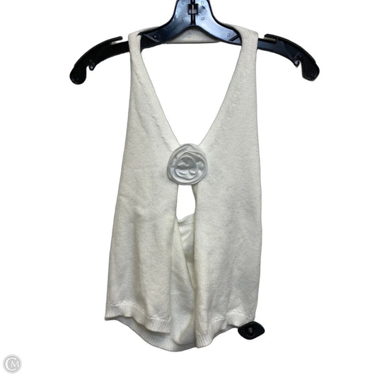 Top Sleeveless By Shein In Cream, Size: S