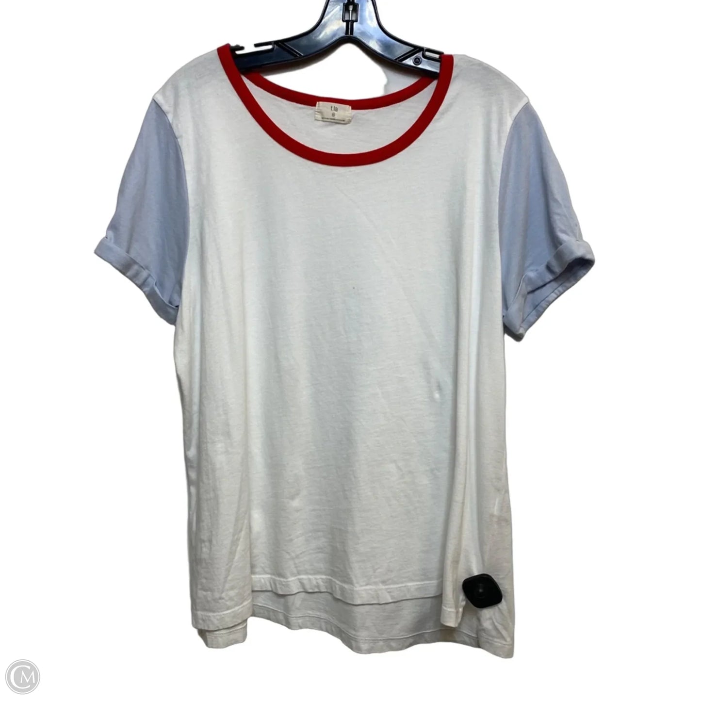 Top Short Sleeve By T.la In White, Size: Xl