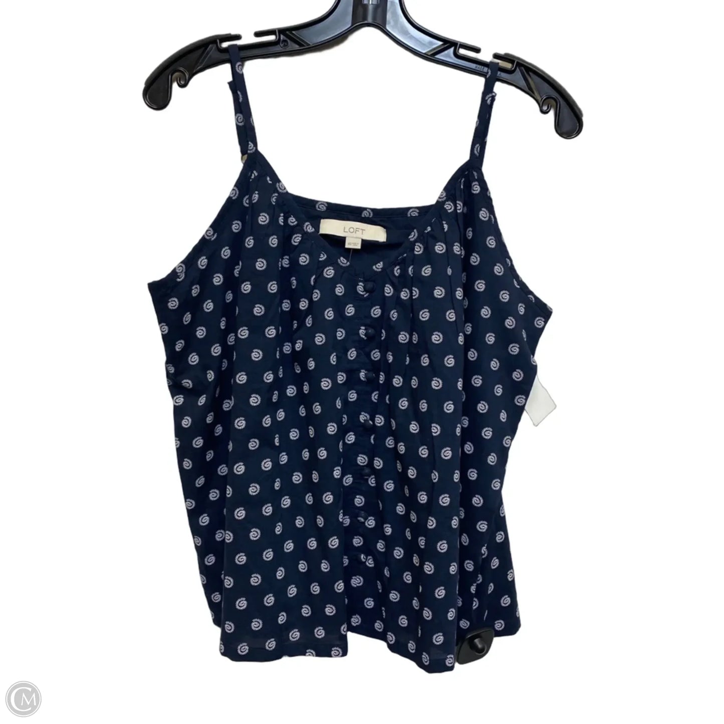 Top Sleeveless By Loft In Navy, Size: Xs