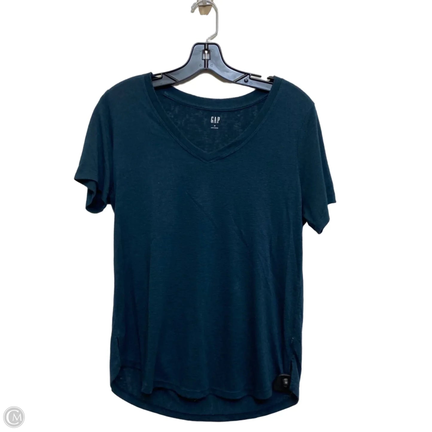 Top Short Sleeve Basic By Gap In Navy, Size: M