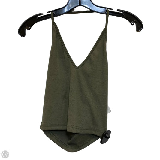 Top Sleeveless Basic By Shein In Green, Size: Xs