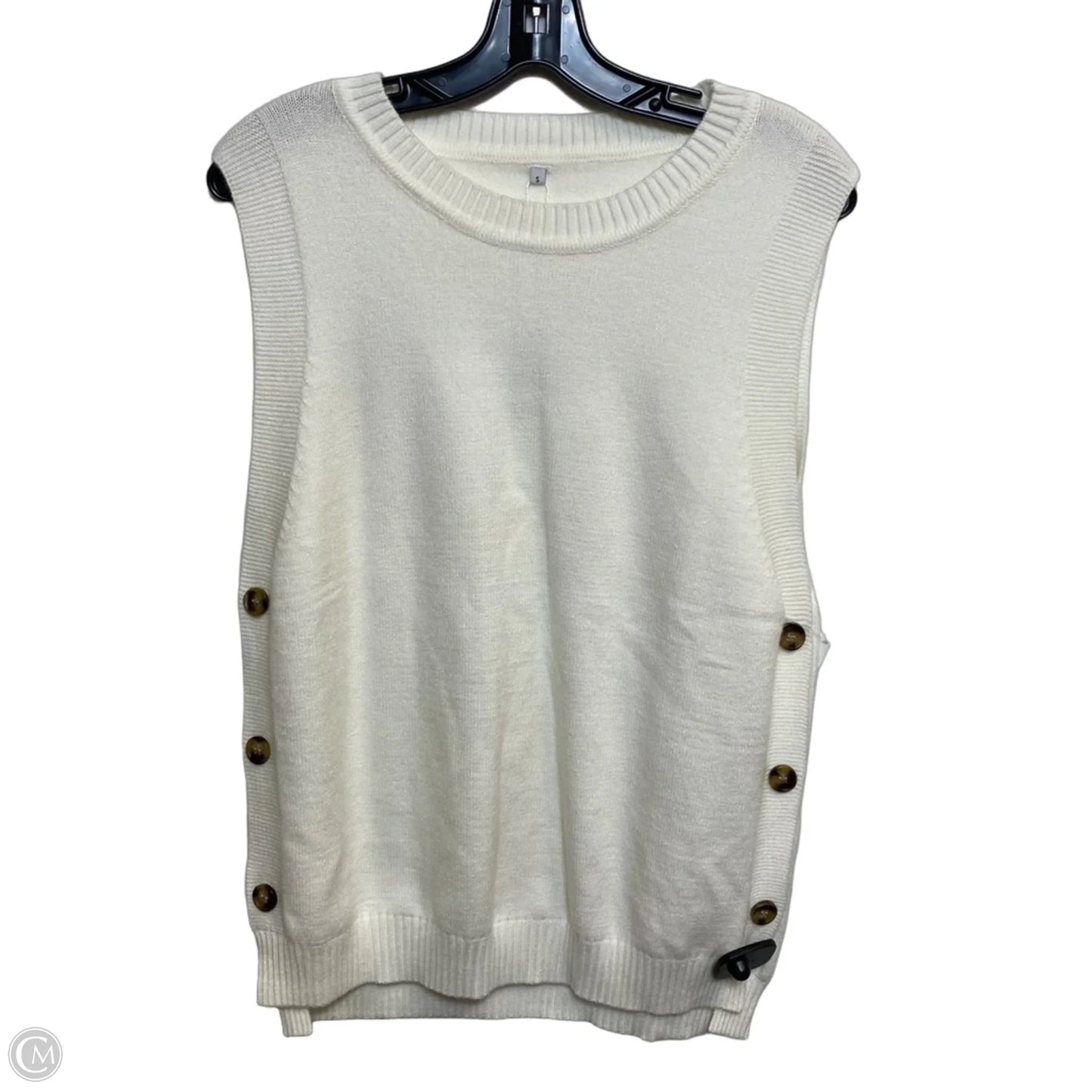 Top Sleeveless By Anrabess In Cream, Size: S