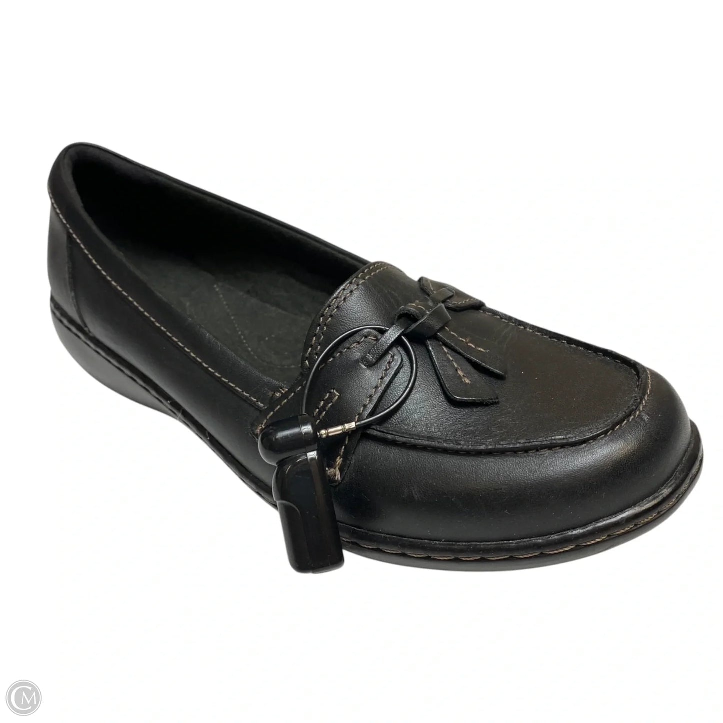 Shoes Flats By Clarks In Black, Size: 8