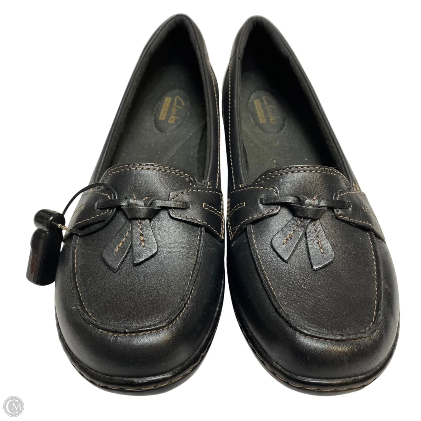 Shoes Flats By Clarks In Black, Size: 8