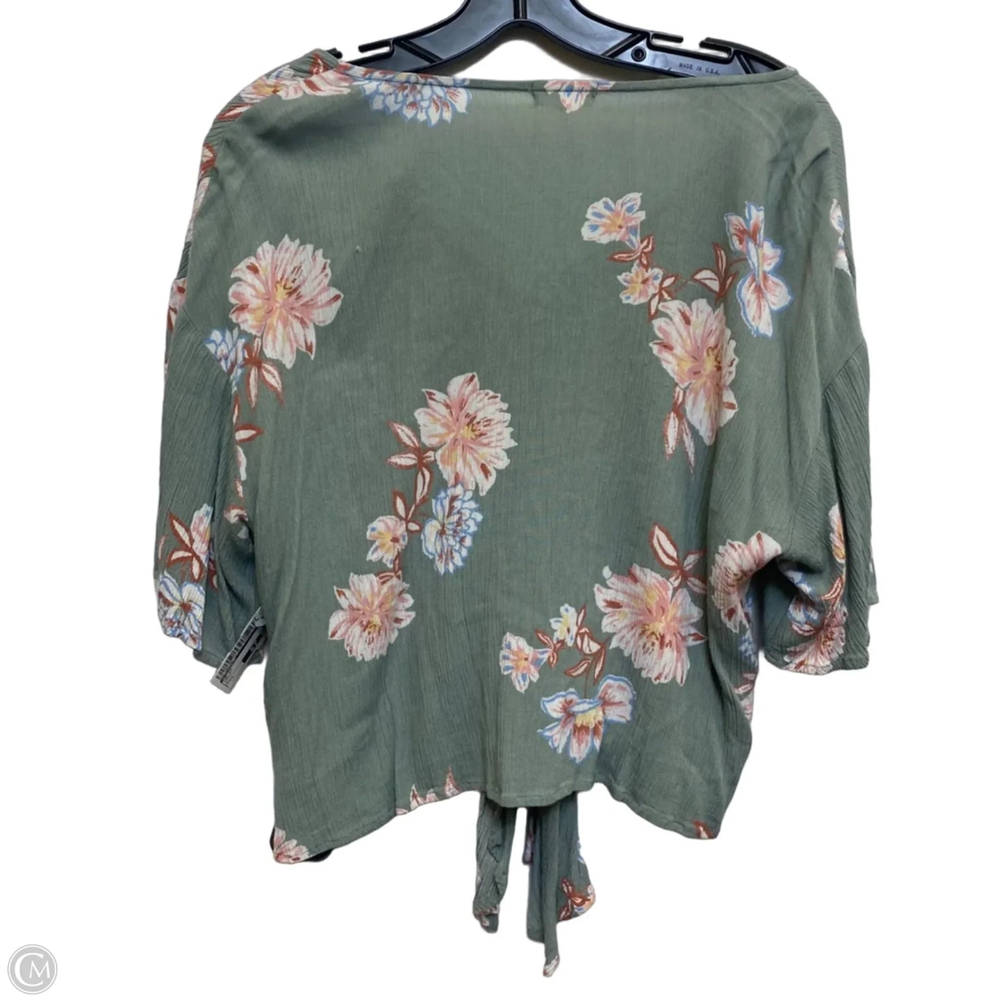 Top Short Sleeve By Eyeshadow In Green, Size: L