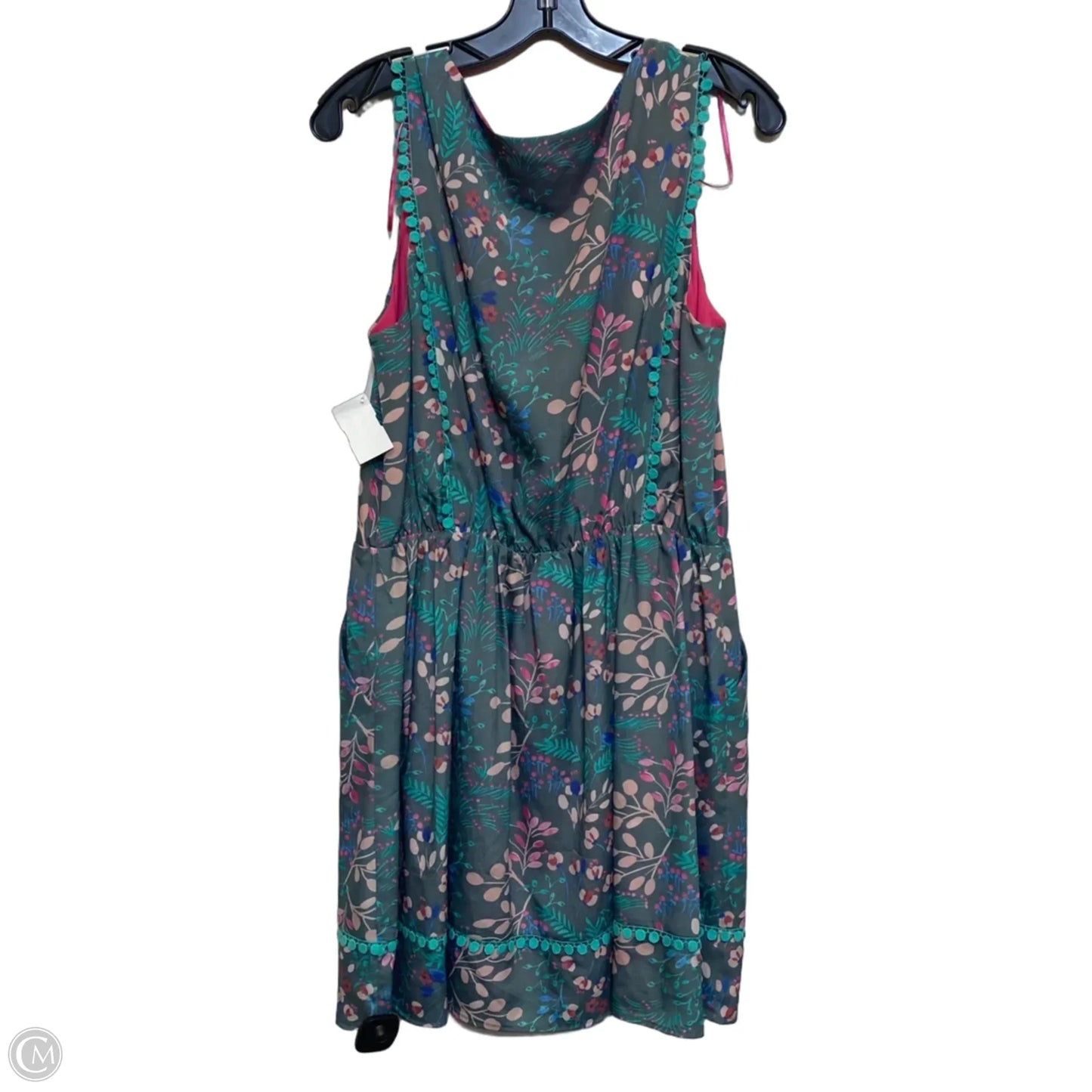 Dress Casual Short By Jessica Simpson In Blue & Grey, Size: L
