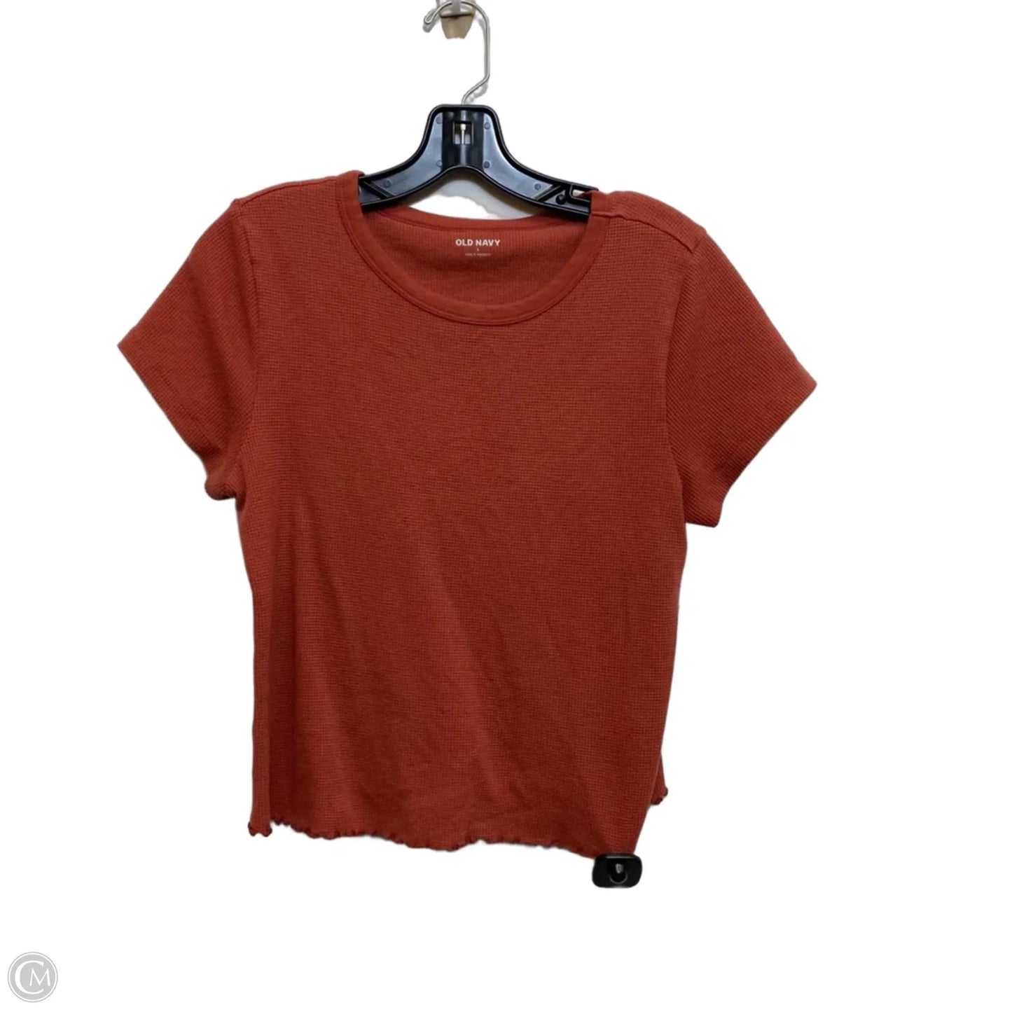 Top Short Sleeve Basic By Old Navy In Orange, Size: L