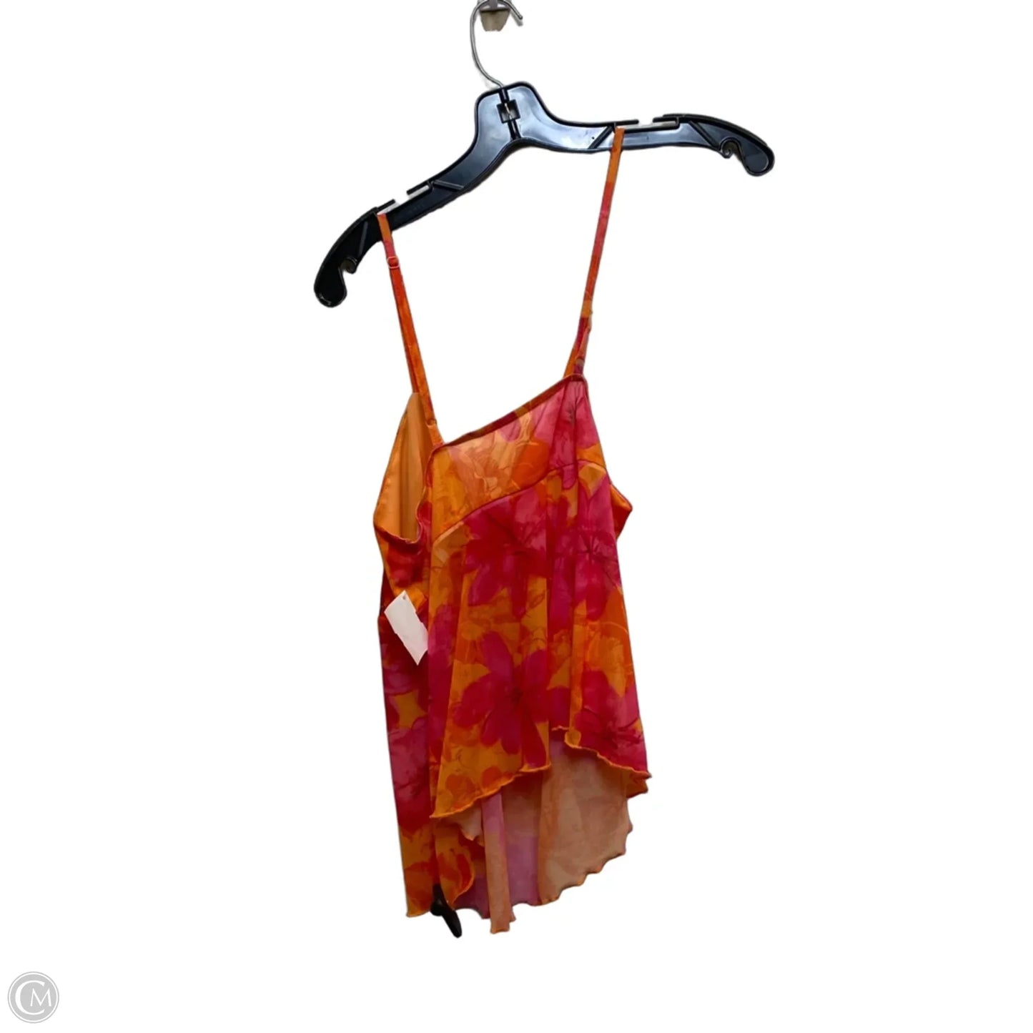 Top Sleeveless By Shein In Orange & Pink, Size: S