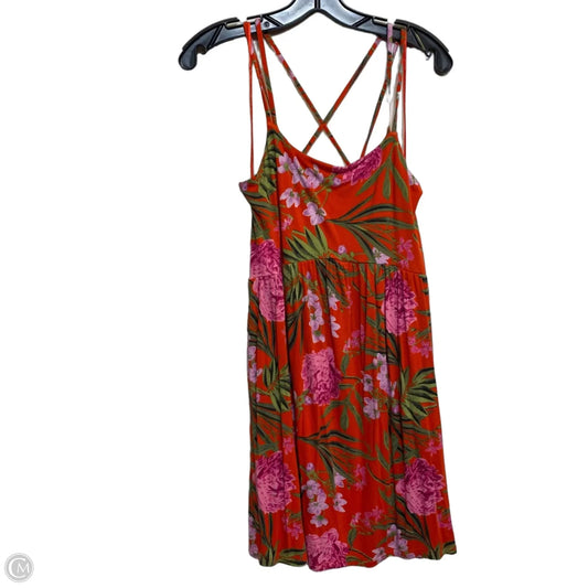 Dress Casual Short By Old Navy In Green & Orange, Size: M