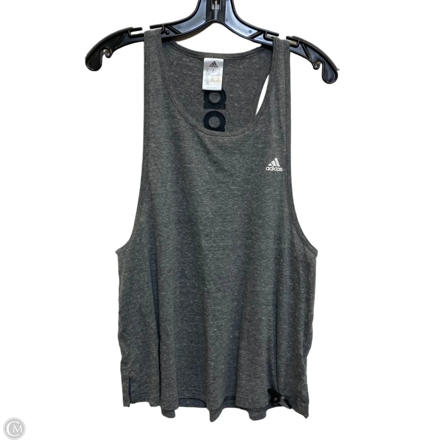 Athletic Tank Top By Adidas In Grey, Size: Xl