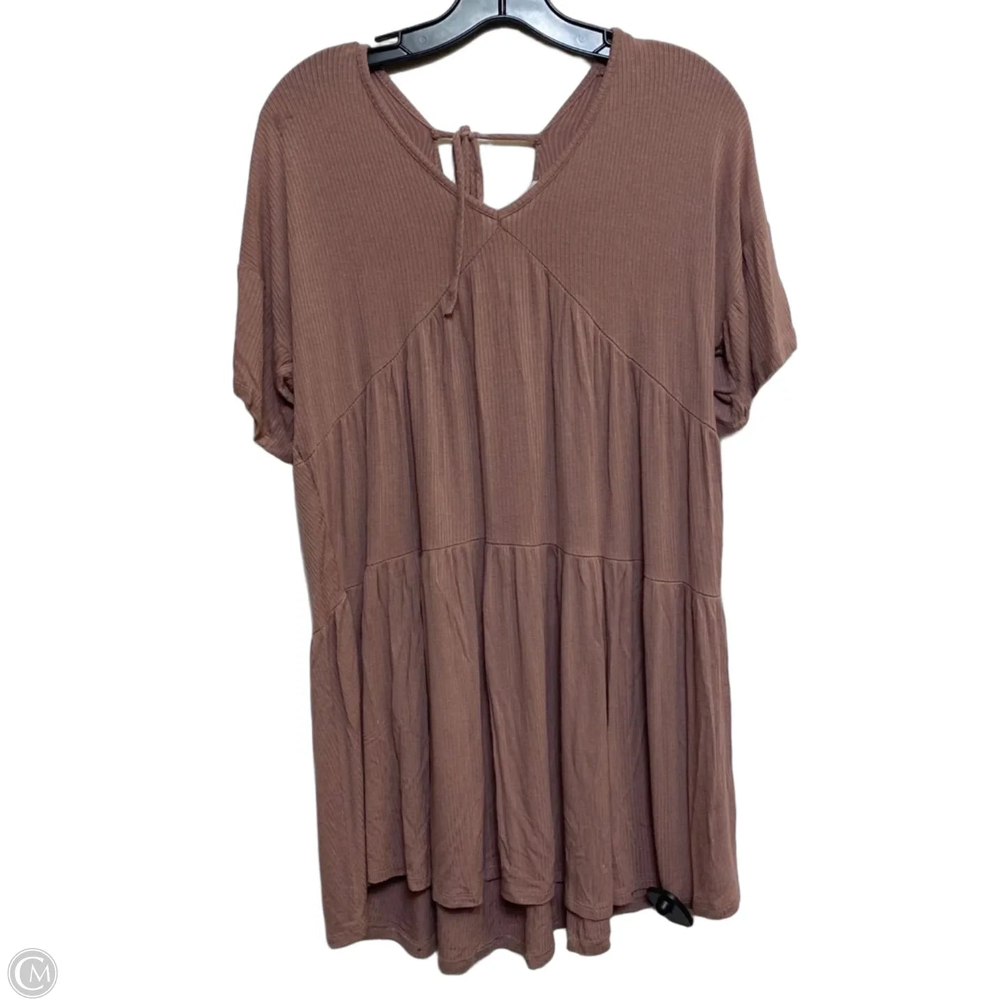 Dress Casual Short By Pink Lily In Brown, Size: M