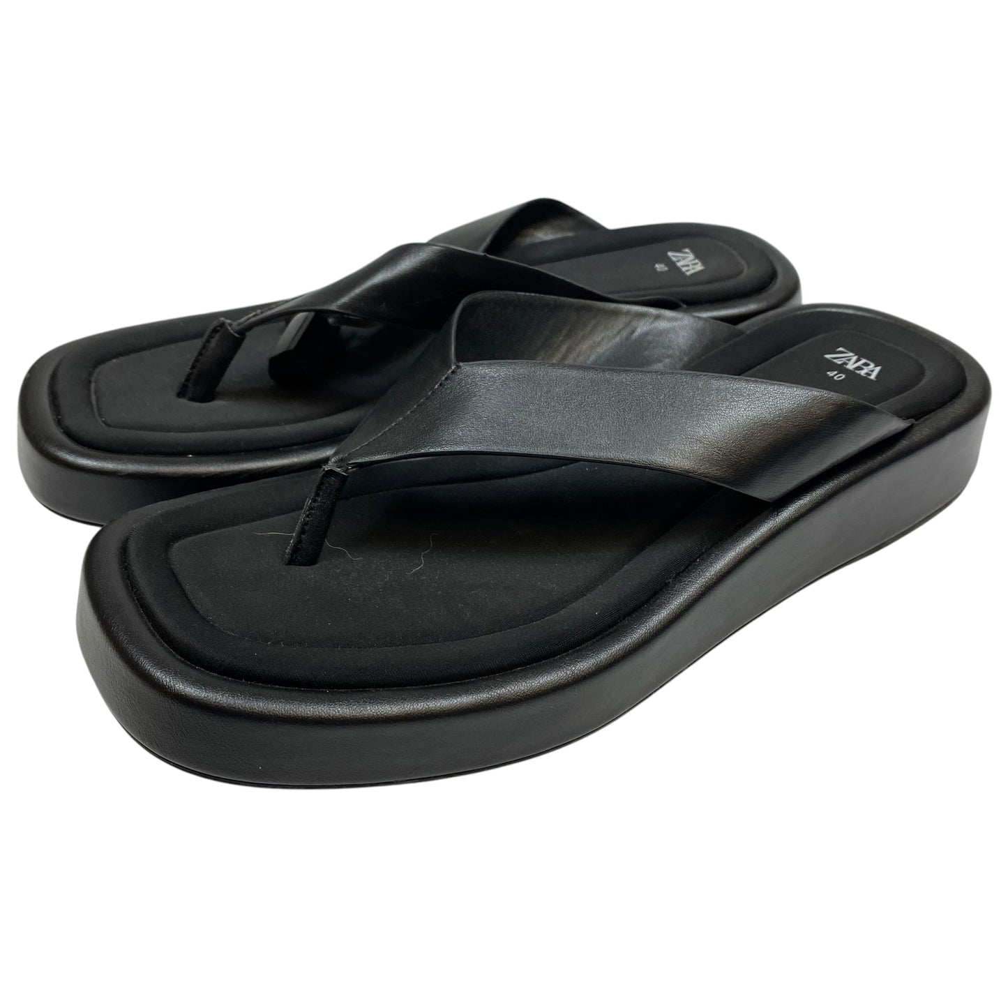 Sandals Flip Flops By Zara In Black, Size: 9.5