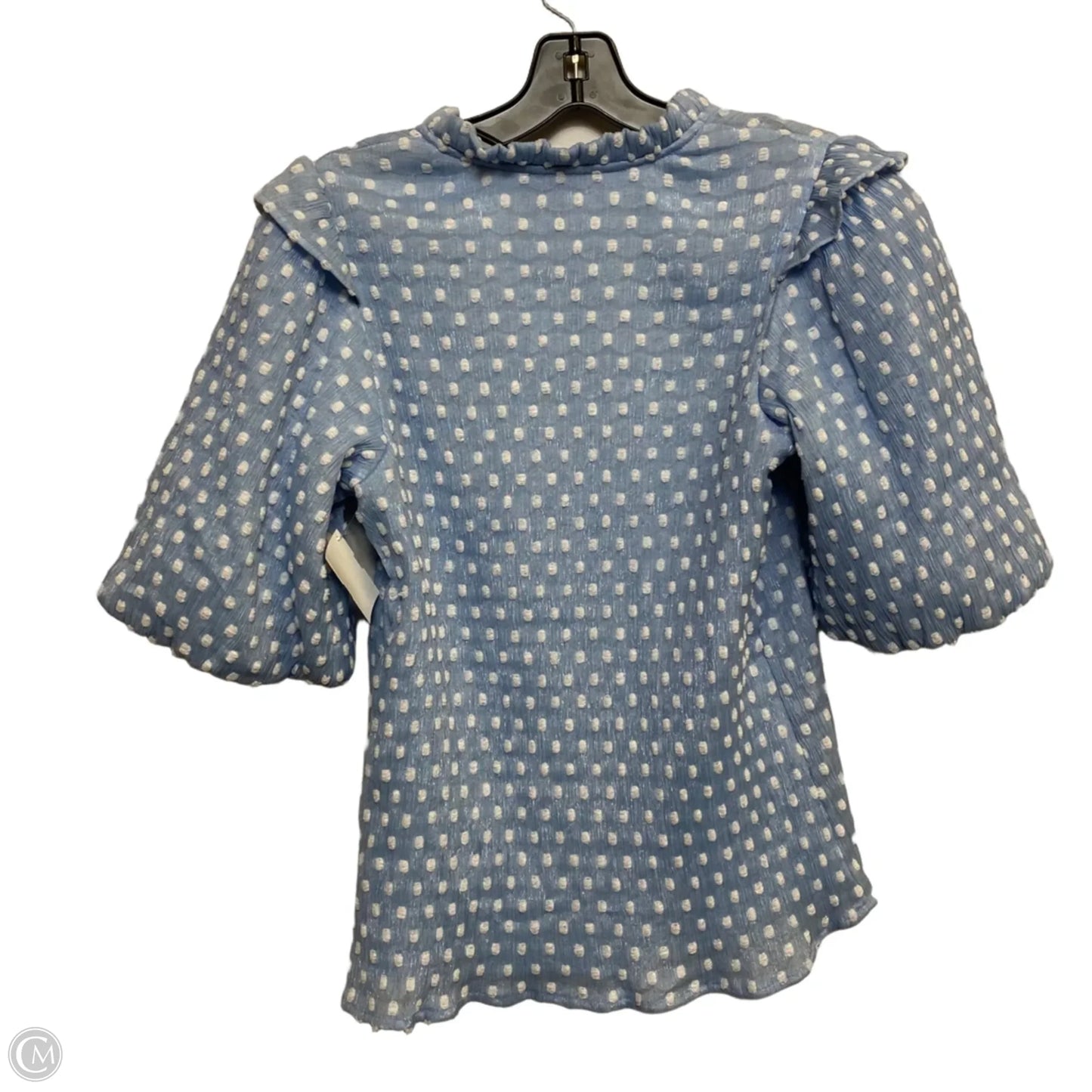 Top Short Sleeve By Thml In Blue, Size: M