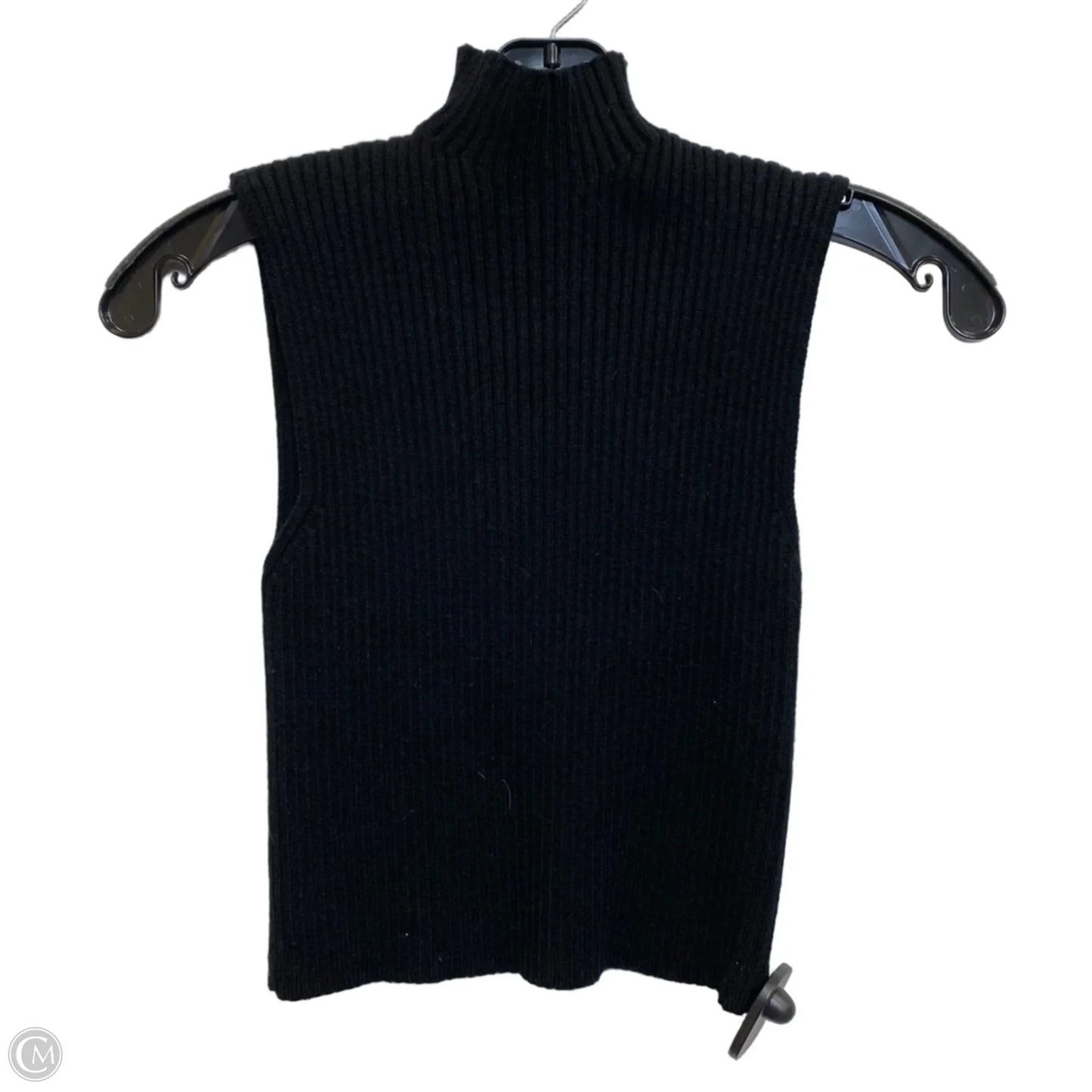 Top Sleeveless By Zara In Black, Size: M