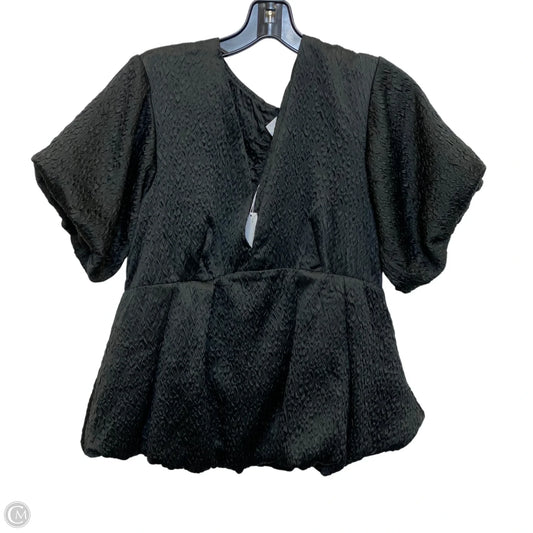 Top Short Sleeve By Venus In Black, Size: M
