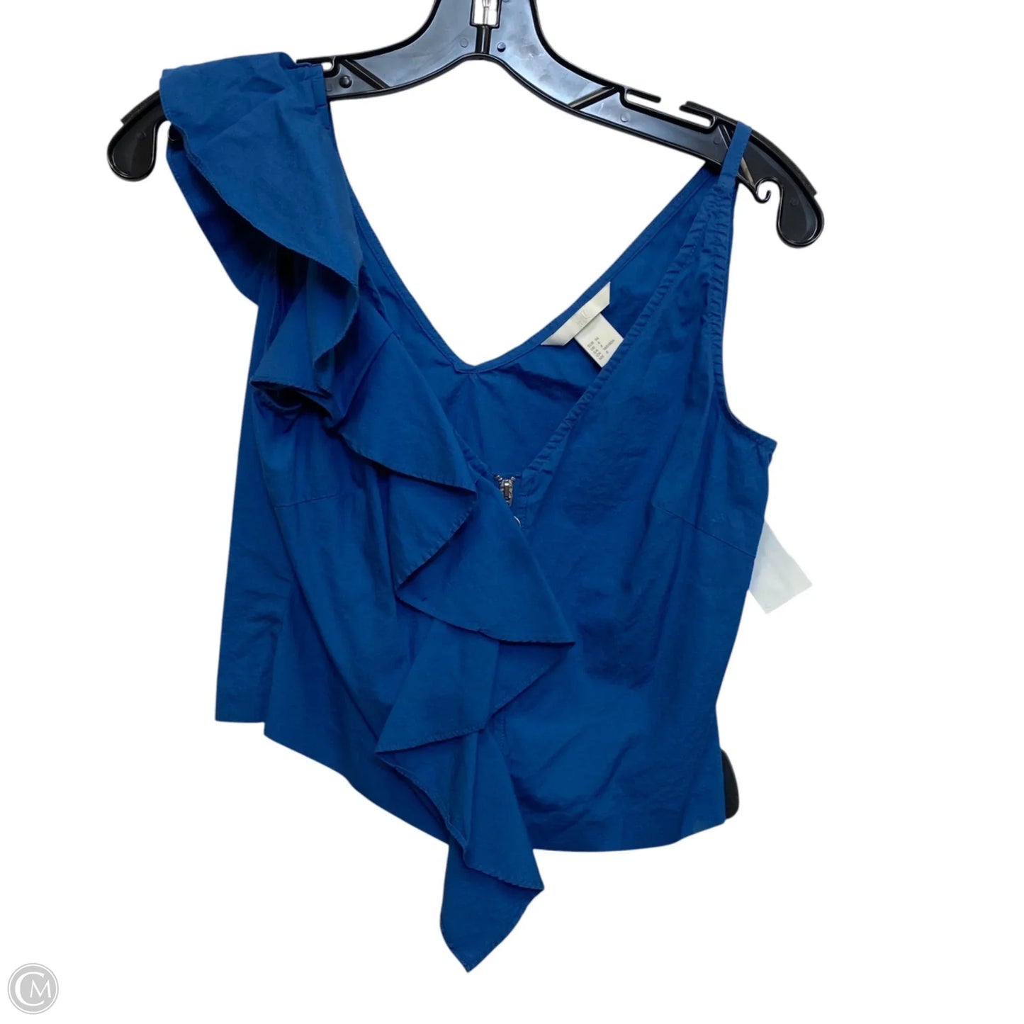 Top Sleeveless By H&m In Blue, Size: S
