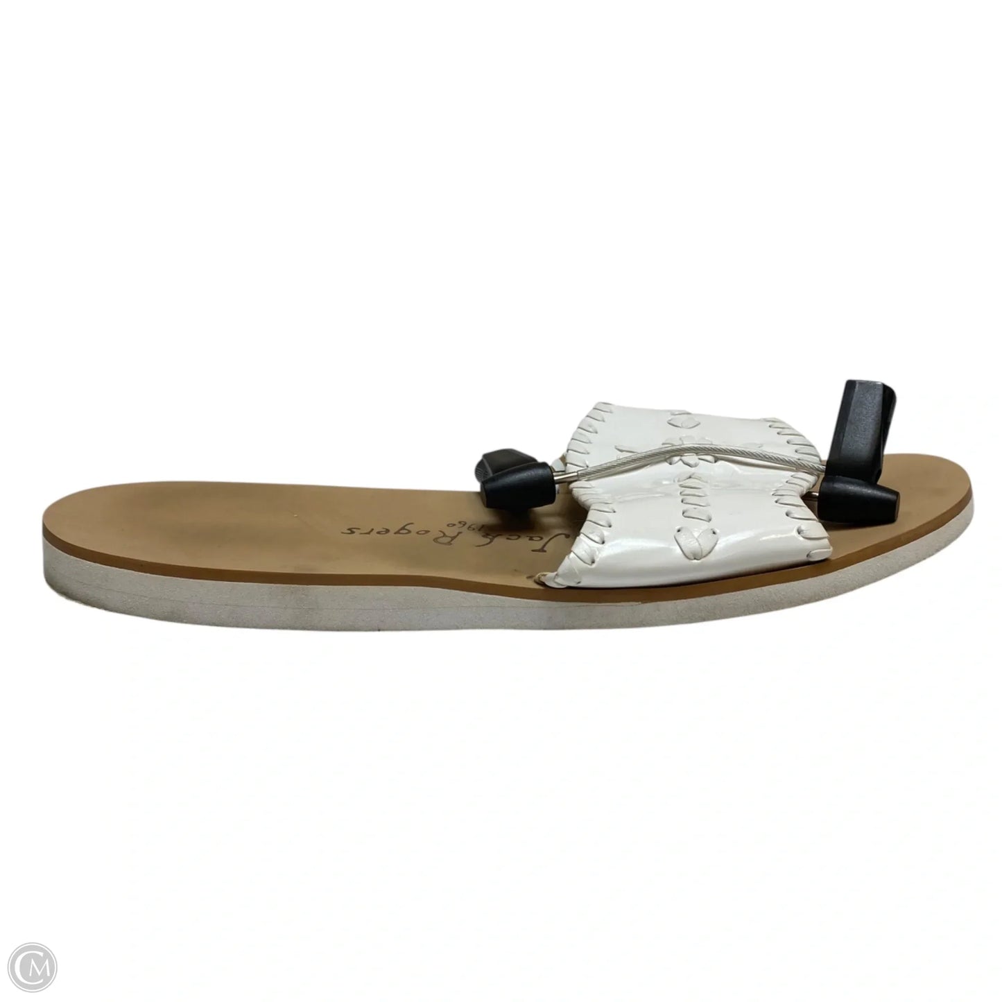 Sandals Designer By Jack Rogers In White, Size: 9.5