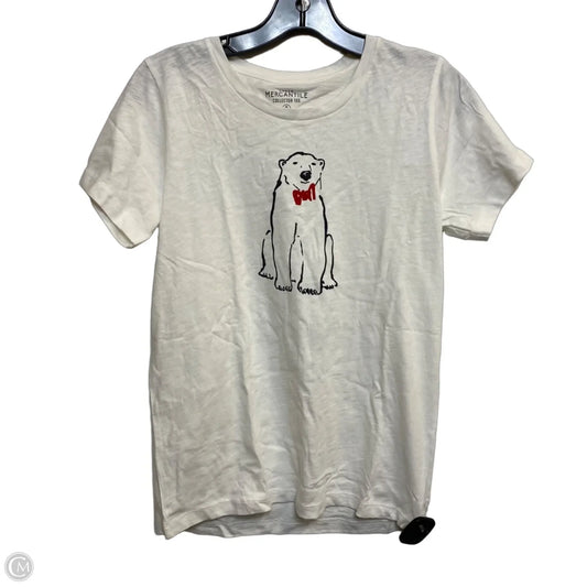 Top Short Sleeve By J. Crew In White, Size: S