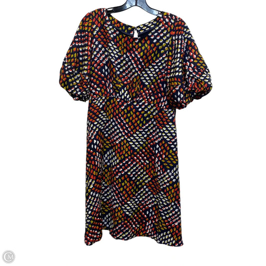 Dress Casual Short By Maeve In Blue & Red, Size: S