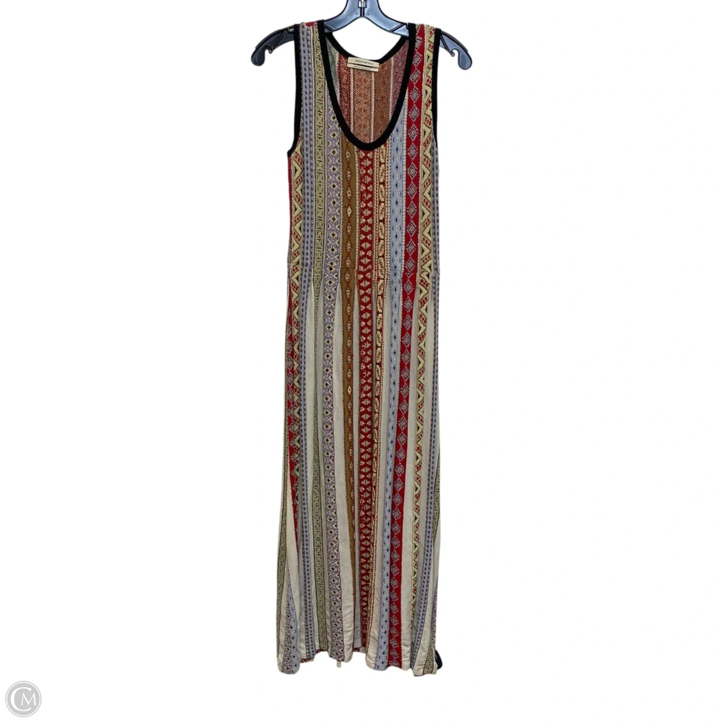 Dress Casual Maxi By Aldomartins In Cream & Red, Size: S
