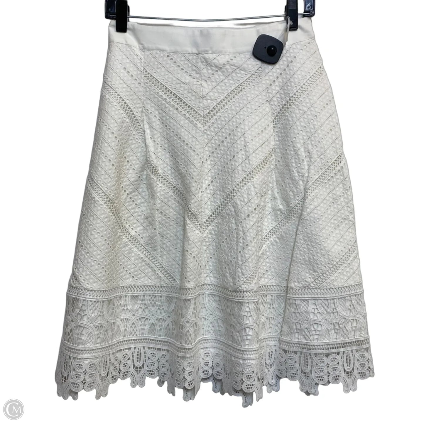 Skirt Midi By Talbots In White, Size: S