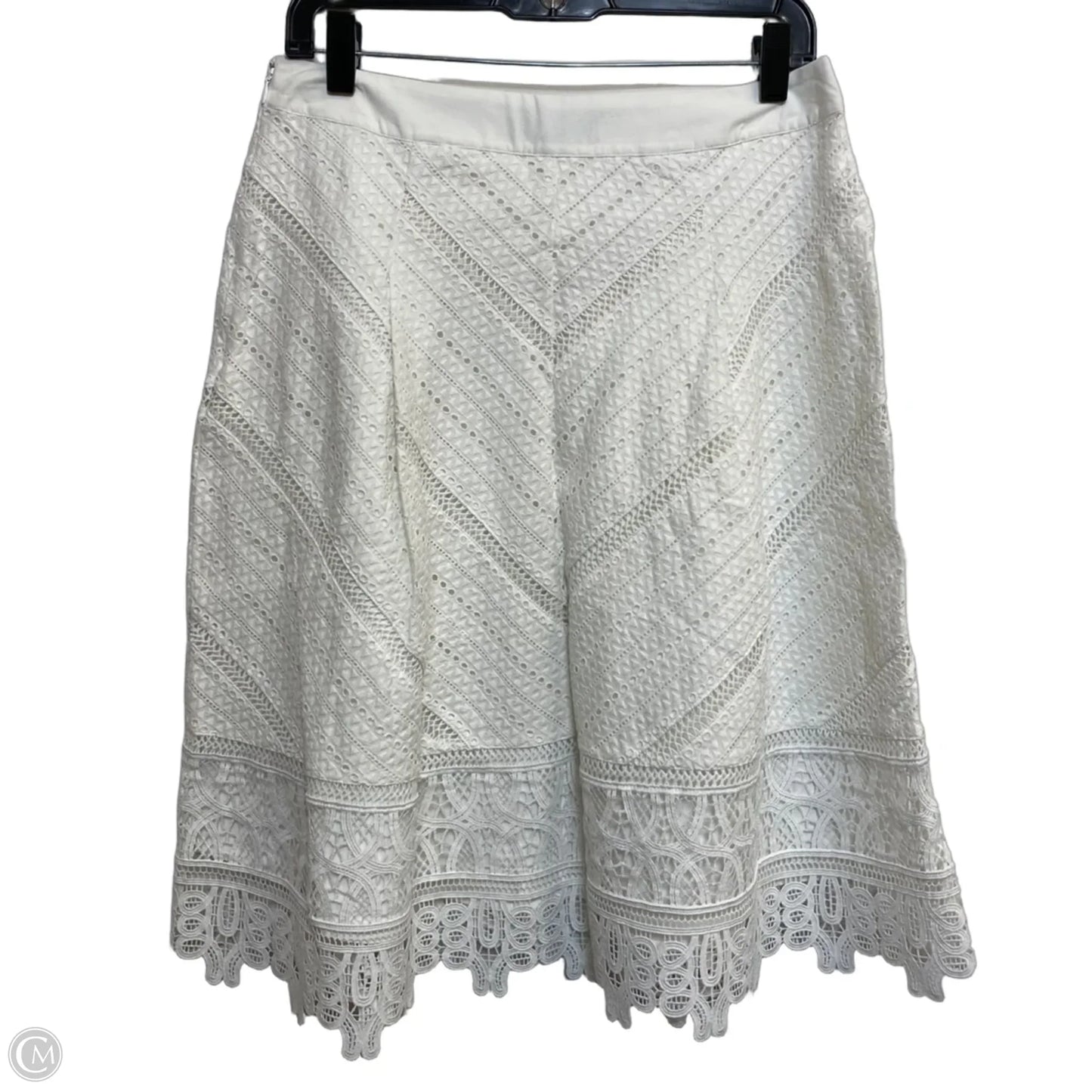 Skirt Midi By Talbots In White, Size: S