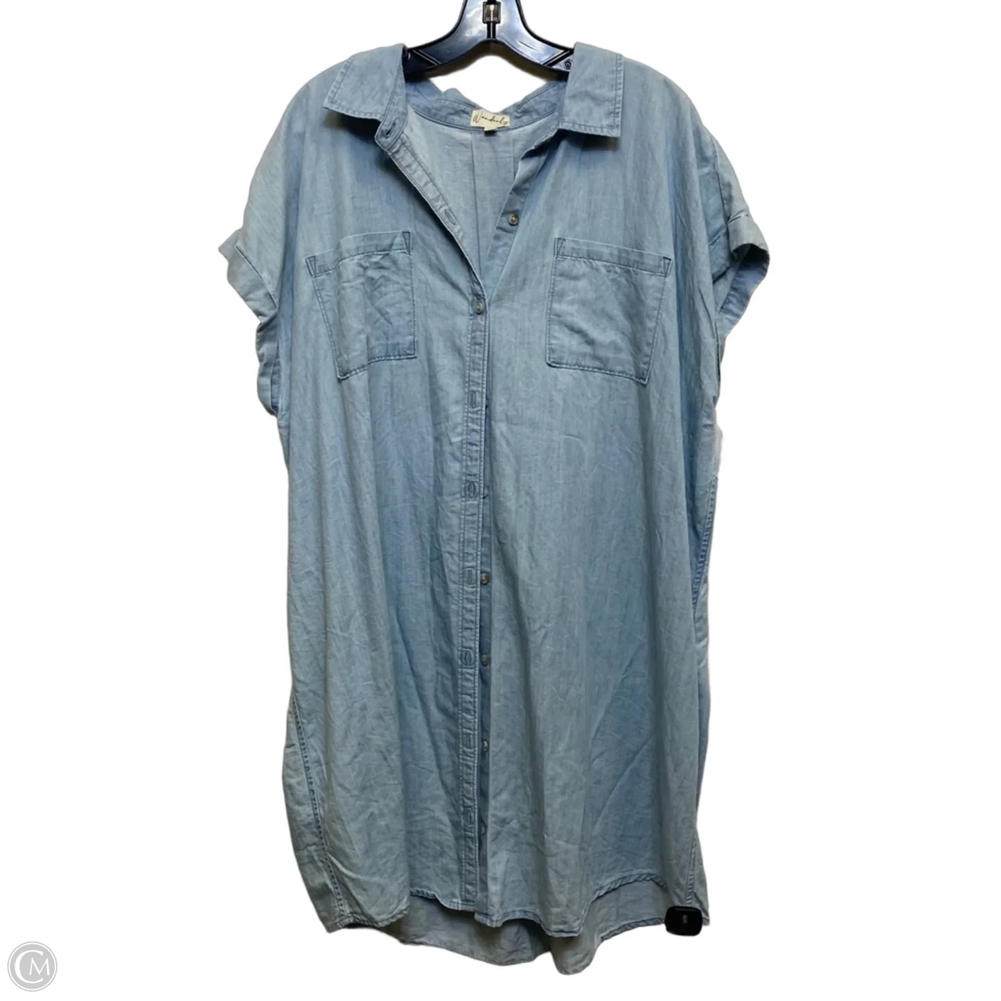 Dress Casual Short By Wonderly In Blue, Size: 2x