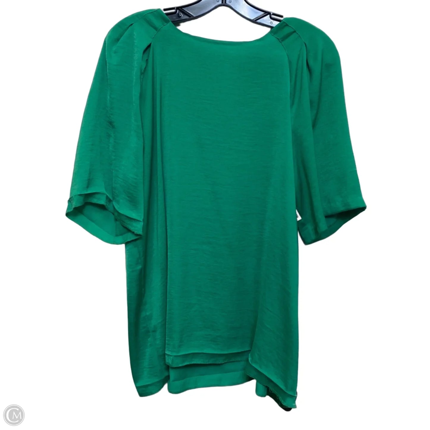Top Short Sleeve By Banana Republic In Green, Size: L