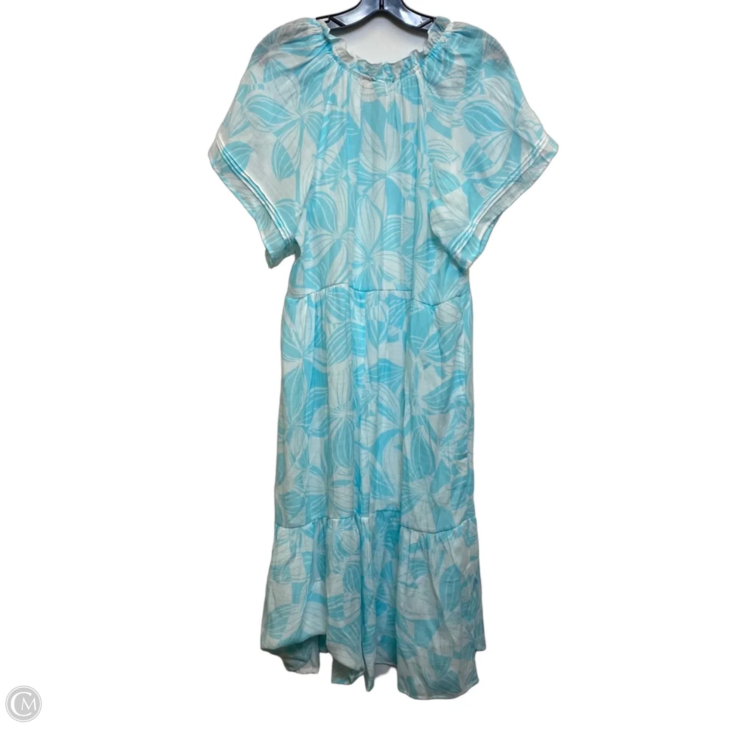Dress Casual Midi By Sharagano In Blue, Size: Lp