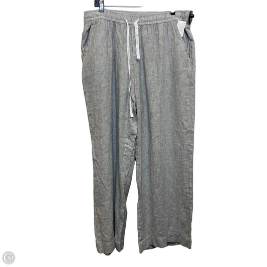 Pants Linen By Briggs In Blue & White, Size: Xl
