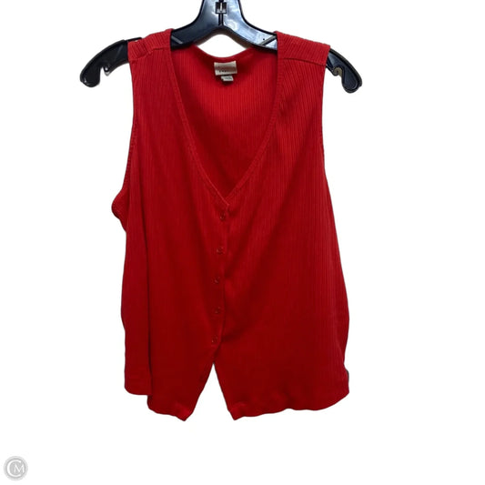 Top Sleeveless By A New Day In Red, Size: Xxl